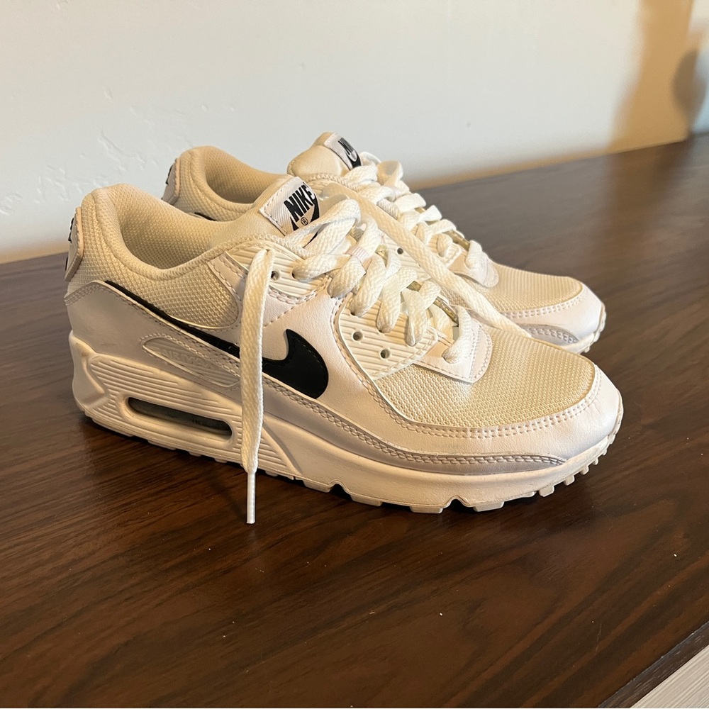 Nike Air Max Cream White and Black Sneakers